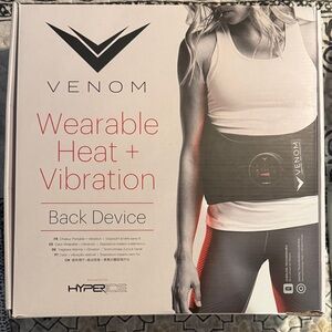 Venom Black Wearable Heat and Vibration Back Device